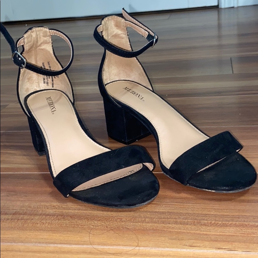 black high heels